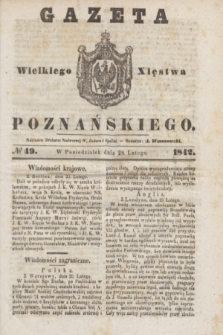 Gazeta Wielkiego Xięstwa Poznańskiego. 1842, № 49 (28 lutego)
