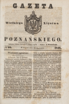 Gazeta Wielkiego Xięstwa Poznańskiego. 1842, № 92 (22 kwietnia)
