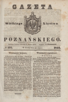 Gazeta Wielkiego Xięstwa Poznańskiego. 1842, № 172 (27 lipca)
