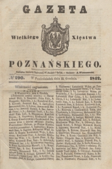 Gazeta Wielkiego Xięstwa Poznańskiego. 1842, № 290 (12 grudnia)