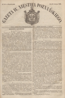 Gazeta W. Xięstwa Poznańskiego. 1848, № 49 (28 lutego)