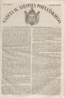 Gazeta W. Xięstwa Poznańskiego. 1850, № 4 (5 stycznia)