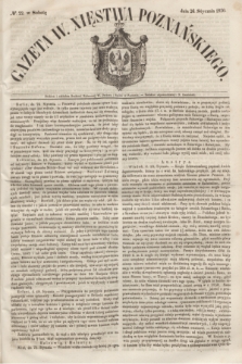 Gazeta W. Xięstwa Poznańskiego. 1850, № 22 (26 stycznia)