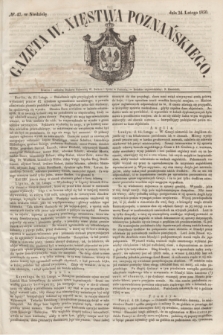 Gazeta W. Xięstwa Poznańskiego. 1850, № 47 (24 lutego)