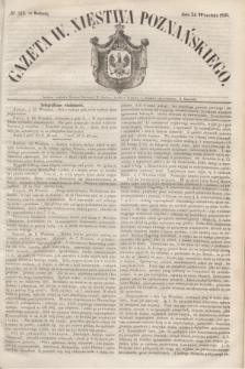 Gazeta W. Xięstwa Poznańskiego. 1850, № 215 (14 września)