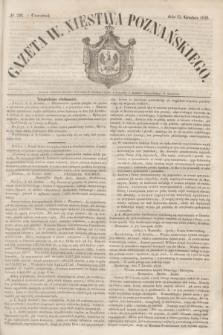 Gazeta W. Xięstwa Poznańskiego. 1850, № 291 (12 grudnia)