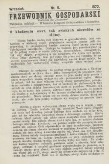 Przewodnik Gospodarski : dodatek do „Rolnika”. 1872, nr 9 (wrzesień)