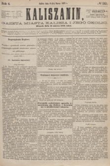 Kaliszanin : gazeta miasta Kalisza i jego okolic. R.4, № 22 (18 marca 1873)