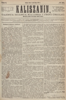 Kaliszanin : gazeta miasta Kalisza i jego okolic. R.4, № 36 (13 maja 1873)
