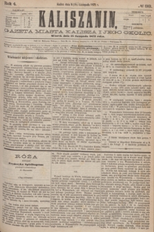 Kaliszanin : gazeta miasta Kalisza i jego okolic. R.4, № 88 (18 listopada 1873)