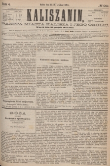 Kaliszanin : gazeta miasta Kalisza i jego okolic. R.4, № 99 (30 grudnia 1873)