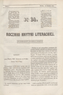 Roczniki Krytyki Literackiej. R.1, [T.1], Ner 24 (23 marca 1842)