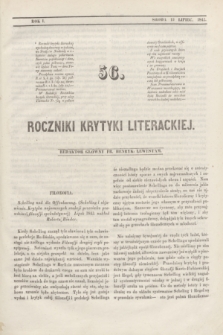 Roczniki Krytyki Literackiej. R.1, [T.2], [Ner] 56 (13 lipca 1842)