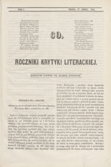 Roczniki Krytyki Literackiej. R.1, [T.2], [Ner] 60 (27 lipca 1842)