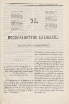 Roczniki Krytyki Literackiej. R.1, [T.2], [Ner] 72 (14 września 1842)