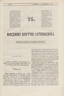 Roczniki Krytyki Literackiej. R.1, [T.2], [Ner] 75 (25 września 1842)