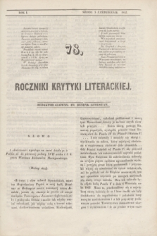 Roczniki Krytyki Literackiej. R.1, [T.2], [Ner] 78 (5 października 1842)