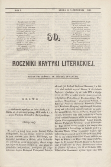 Roczniki Krytyki Literackiej. R.1, [T.2], [Ner] 80 (12 października 1842)