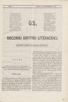 Roczniki Krytyki Literackiej. R.1, [T.2], [Ner] 82 (19 października 1842)