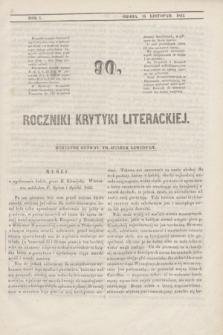 Roczniki Krytyki Literackiej. R.1, [T.2], [Ner] 90 (16 listopada 1842)