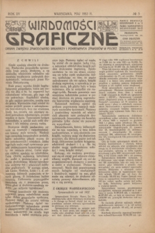 Wiadomości Graficzne : organ związku zawodowego drukarzy i pokrewnych zawodów w Polsce. R.15, № 5 (maj 1923)
