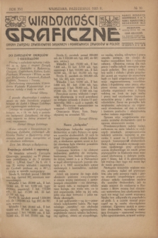 Wiadomości Graficzne : organ związku zawodowego drukarzy i pokrewnych zawodów w Polsce. R.16 [i.e.15], № 10 (październik 1923)