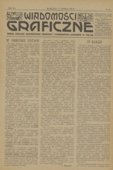 Wiadomości Graficzne : organ związku zawodowego drukarzy i pokrewnych zawodów w Polsce. R.19, nr 16 (15 sierpnia 1927)