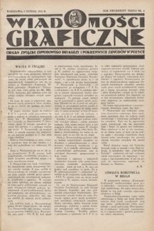 Wiadomości Graficzne : organ związku zawodowego drukarzy i pokrewnych zawodów w Polsce. R.23, nr 4 (5 lutego 1931)