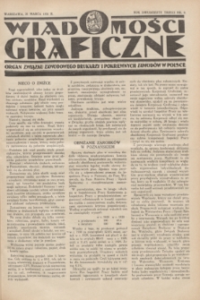 Wiadomości Graficzne : organ związku zawodowego drukarzy i pokrewnych zawodów w Polsce. R.23, nr 9 (25 marca 1931)