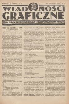 Wiadomości Graficzne : organ związku zawodowego drukarzy i pokrewnych zawodów w Polsce. R.23, nr 12 (25 kwietnia 1931)