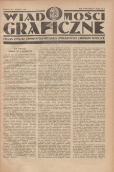 Wiadomości Graficzne : organ związku zawodowego drukarzy i pokrewnych zawodów w Polsce. R.28, nr 3 (marzec 1935)