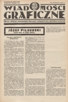 Wiadomości Graficzne : organ związku zawodowego drukarzy i pokrewnych zawodów w Polsce. R.28, nr 7 (czerwiec 1935) ( po konfiskacie nakład drugi)