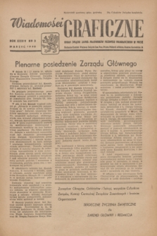 Wiadomości Graficzne : organ związku zawod. pracowników przemysłu poligraficznego w Polsce. R.34, nr 3 (marzec 1948)