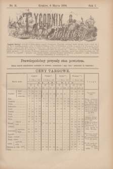 Tygodnik Rolniczy. R.1, nr 11 (8 marca 1884)