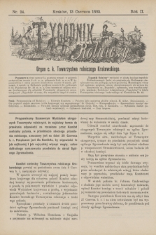 Tygodnik Rolniczy : Organ c. k. Towarzystwa rolniczego Krakowskiego. R.2, nr 24 (13 czerwca1885)