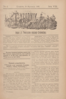 Tygodnik Rolniczy : Organ c. k. Towarzystwa rolniczego Krakowskiego. R.8, nr 2 (10 stycznia 1891)