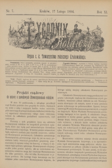 Tygodnik Rolniczy : Organ c. k. Towarzystwa rolniczego Krakowskiego. R.11, nr 7 (17 lutego 1894)