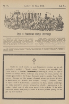 Tygodnik Rolniczy : Organ c. k. Towarzystwa rolniczego Krakowskiego. R.11, nr 20 (19 maja 1894)