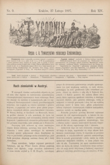 Tygodnik Rolniczy : Organ c. k. Towarzystwa rolniczego Krakowskiego. R.14, nr 9 (27 lutego 1897)