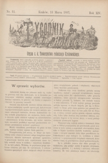 Tygodnik Rolniczy : Organ c. k. Towarzystwa rolniczego Krakowskiego. R.14, nr 11 (13 marca 1897)