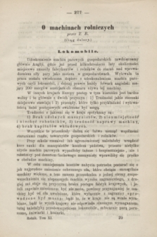 Rolnik : czasopismo dla gospodarzy wiejskich : organ urzędowy c. k. Towarzystwa gospodarskiego galicyjskiego. T.11, [Zeszyt 5] (listopad 1872)