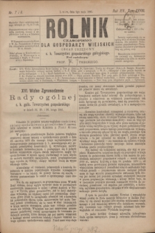 Rolnik : czasopismo dla gospodarzy wiejskich : organ urzędowy c. k. Towarzystwa gospodarskiego galicyjskiego. R.14, T.28, Nr. 7 i 8 (5 maja 1881)