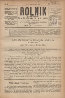 Rolnik : czasopismo dla gospodarzy wiejskich : organ urzędowy c. k. Towarzystwa gospodarskiego galicyjskiego. R.14, T.28, Nr. 9 (20 maja 1881)