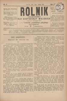 Rolnik : czasopismo dla gospodarzy wiejskich : organ urzędowy c. k. Towarzystwa gospodarskiego galicyjskiego. R.16, T.32, Nr. 3 (15 lutego 1883)