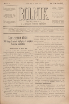 Rolnik : organ urzędowy c. k. galicyjskiego Towarzystwa gospodarskiego. R.27, T.53, Nr. 12/13 (31 marca 1894)
