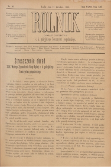 Rolnik : organ urzędowy c. k. galicyjskiego Towarzystwa gospodarskiego. R.27, T.53, Nr. 16 (21 kwietnia 1894)
