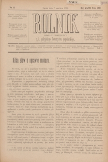 Rolnik : organ urzędowy c. k. galicyjskiego Towarzystwa gospodarskiego. R.27, T.53, Nr. 22 (2 czerwca 1894)