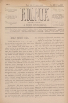 Rolnik : organ urzędowy c. k. galicyjskiego Towarzystwa gospodarskiego. R.27, T.53, Nr. 24 (16 czerwca 1894)
