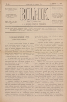 Rolnik : organ urzędowy c. k. galicyjskiego Towarzystwa gospodarskiego. R.27, T.53, Nr. 25 (23 czerwca 1894)