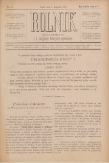 Rolnik : organ urzędowy c. k. galicyjskiego Towarzystwa gospodarskiego. R.27, T.54, Nr. 10 (8 września 1894)